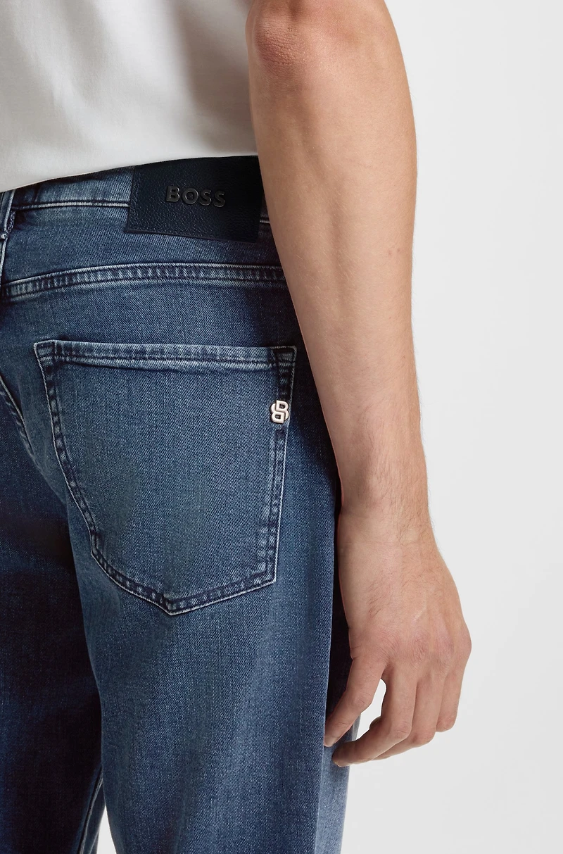 Maine regular-fit jeans blue Italian denim