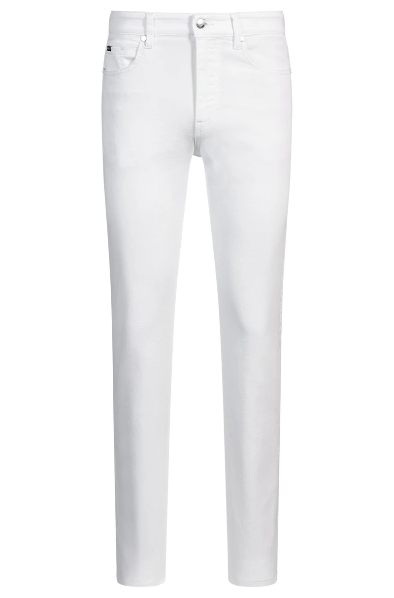 Delaware slim-fit jeans white comfort-stretch denim