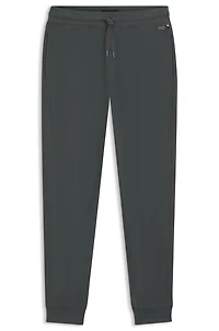 Waffle-structure tracksuit bottoms a cotton blend