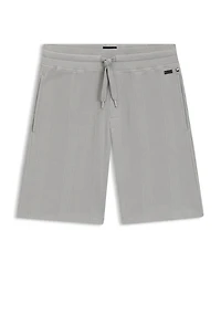 Cotton-blend shorts knitted jacquard
