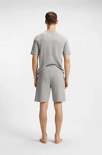 Cotton-blend shorts knitted jacquard