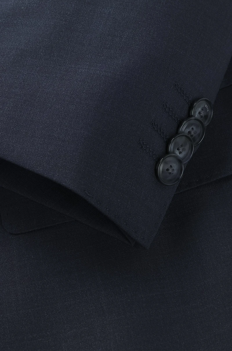 Slim-fit suit virgin wool