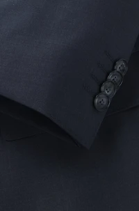 Slim-fit suit virgin wool