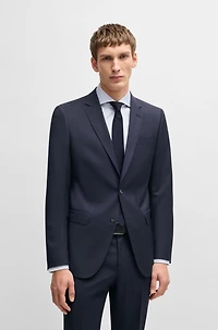 Slim-fit suit virgin wool