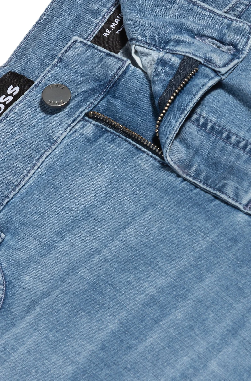 Maine regular-fit jeans blue stretch denim