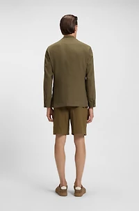 Modern-fit suit jacket a stretch-linen blend