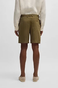 Formal shorts a linen blend