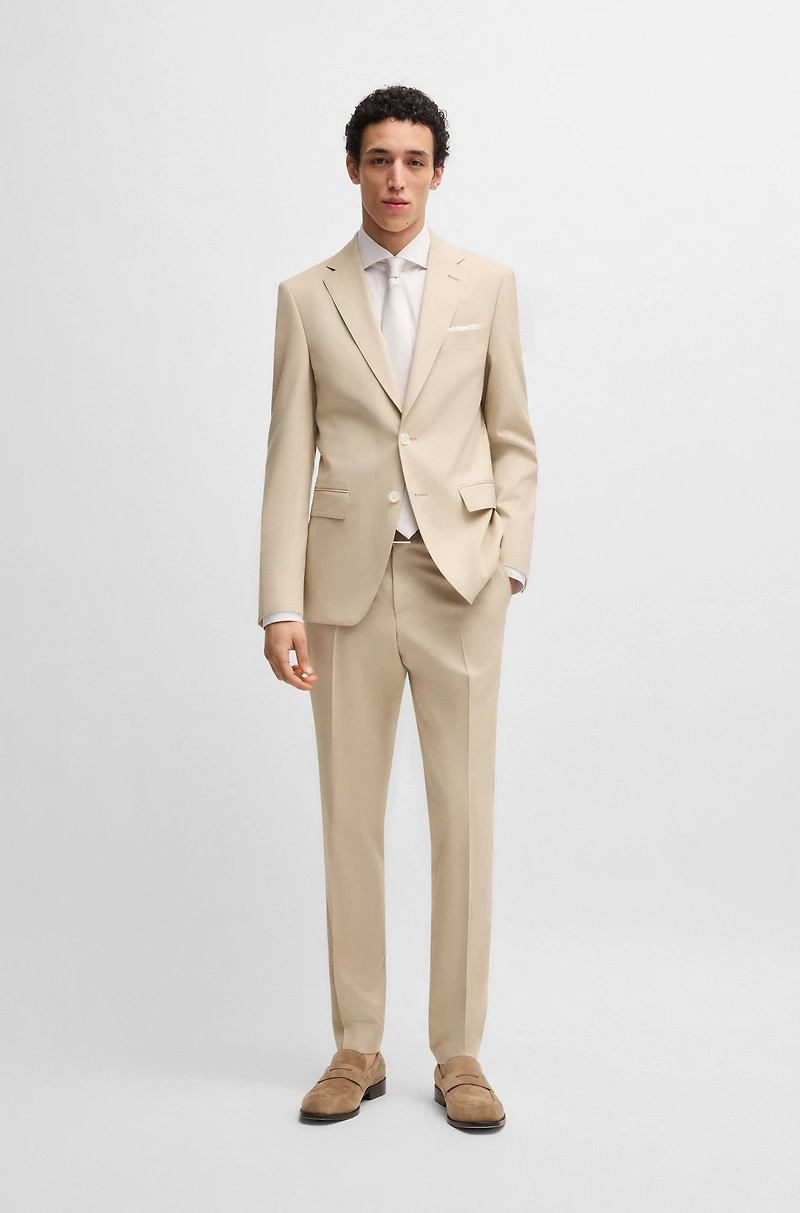 Slim-fit blazer stretch chiffon