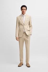 Slim-fit blazer stretch chiffon