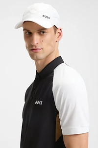 Active Paddy color-blocked polo shirt with mesh inserts
