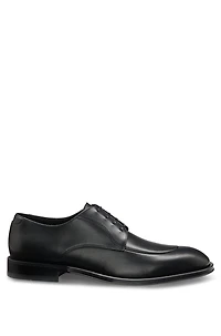Leather Derby shoes with apron toe