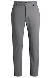 Regular-fit trousers printed stretch cotton
