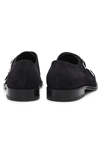 Double monk shoes suede