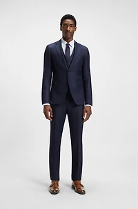 Leather double-monk shoes with cap toe