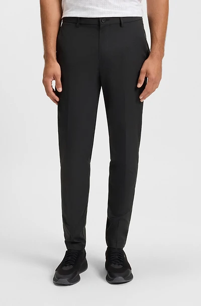 Cuffed pants water-repellent four-way-stretch twill