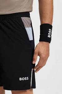 Active tennis shorts stretch fabric with moisture management