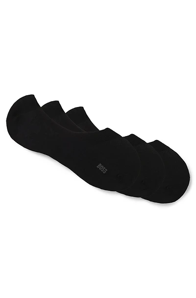 Three-pack of no-show socks a cotton blend