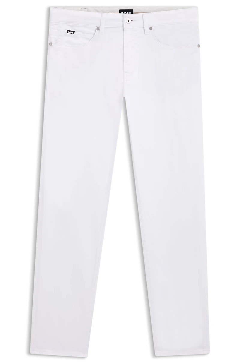 Delaware slim-fit jeans white stretch denim