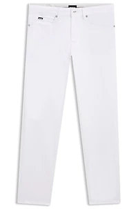Delaware slim-fit jeans white stretch denim