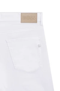 Delaware slim-fit jeans white stretch denim