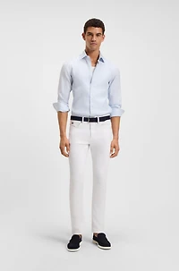 Delaware slim-fit jeans white stretch denim