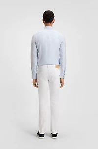 Delaware slim-fit jeans white stretch denim