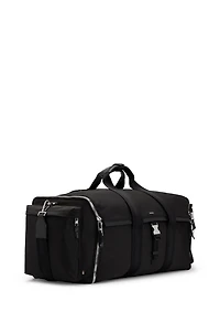 Holdall with zipped suit compartment