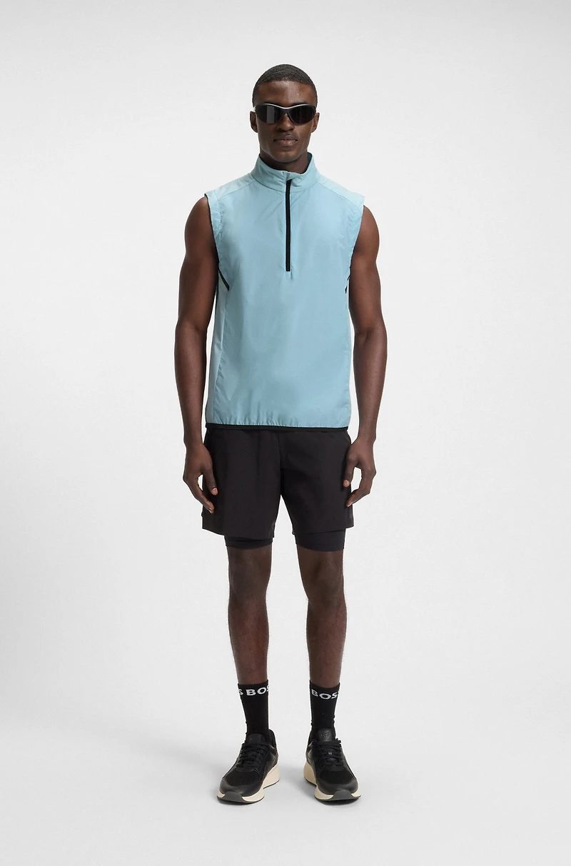 Active water-repellent vest with quick-dry performance