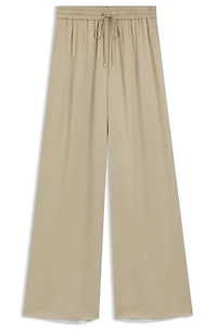 Relaxed-fit trousers satin