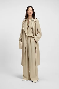 Relaxed-fit trousers satin