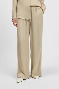 Relaxed-fit trousers satin