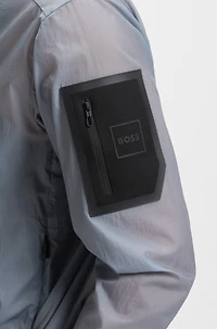 Packable water-repellent jacket lightweight ripstop fabric