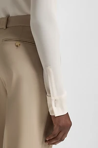 Slim-fit blouse matte jersey