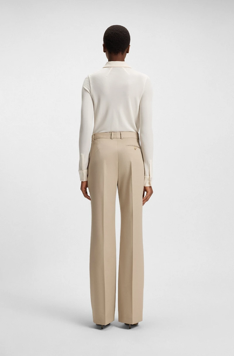 Slim-fit blouse matte jersey