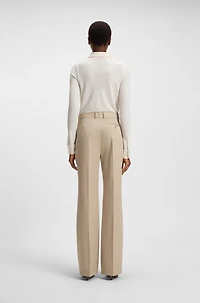 Slim-fit blouse matte jersey
