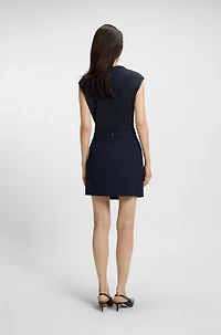 High-neck top matte fabric