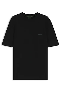 Rib-knit sweater with logo detail