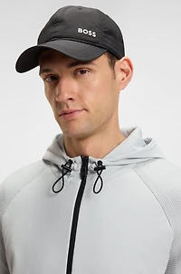 Hybrid jacket with comfort-stretch knit