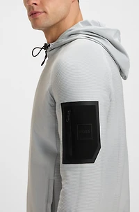 Hybrid jacket with comfort-stretch knit
