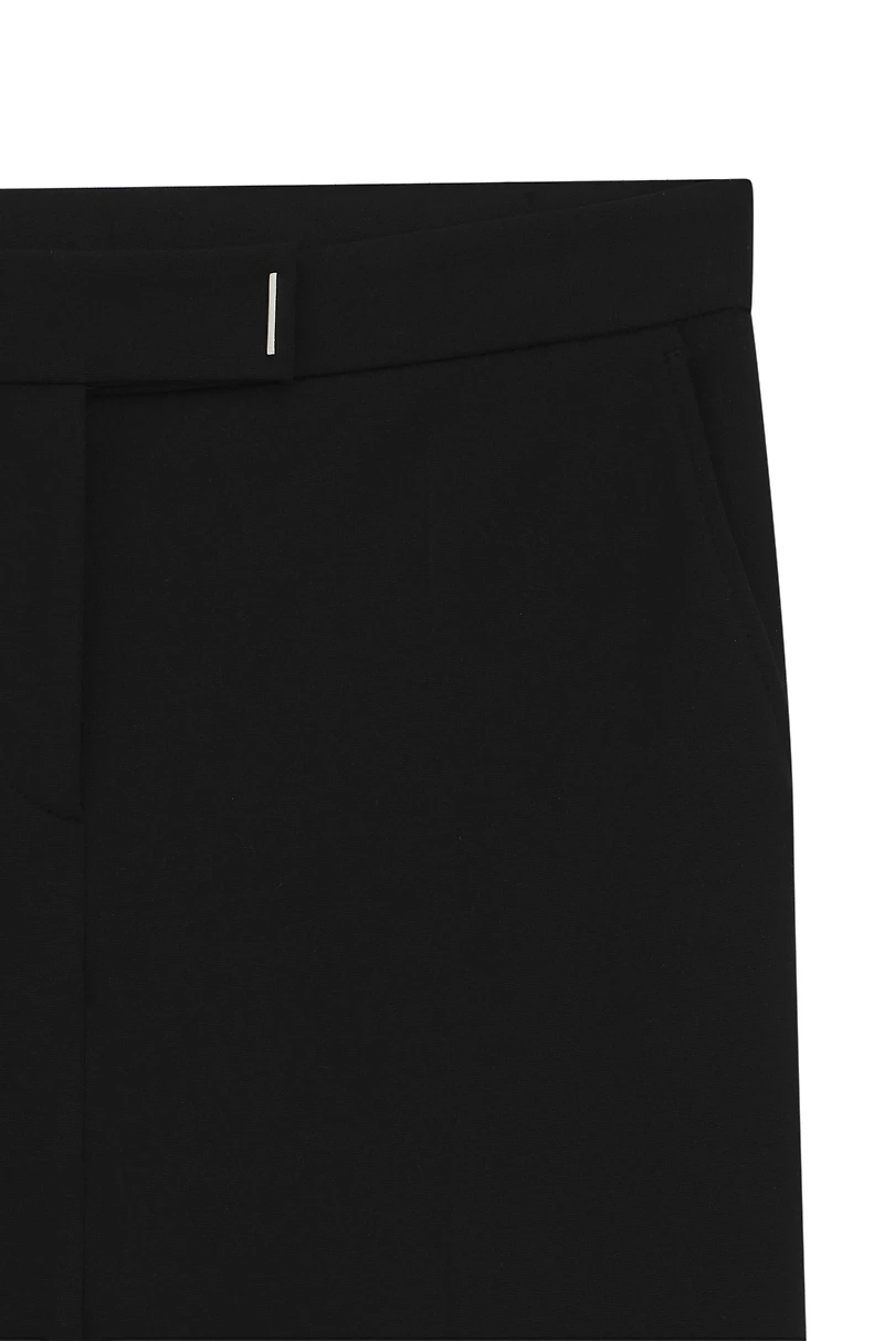 Slim-fit pants micro-structured stretch fabric