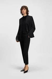 Slim-fit pants micro-structured stretch fabric