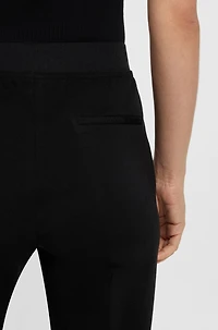 Slim-fit pants micro-structured stretch fabric