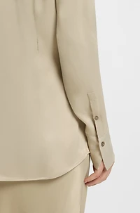 Regular-fit blouse satin
