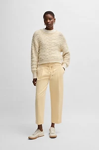 Low-top trainers fabric and suede