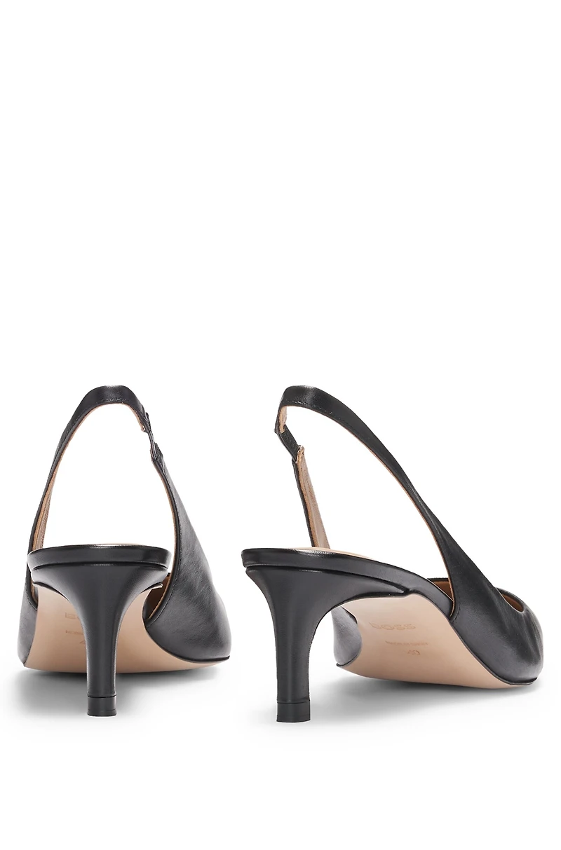 Slingback pumps nappa leather