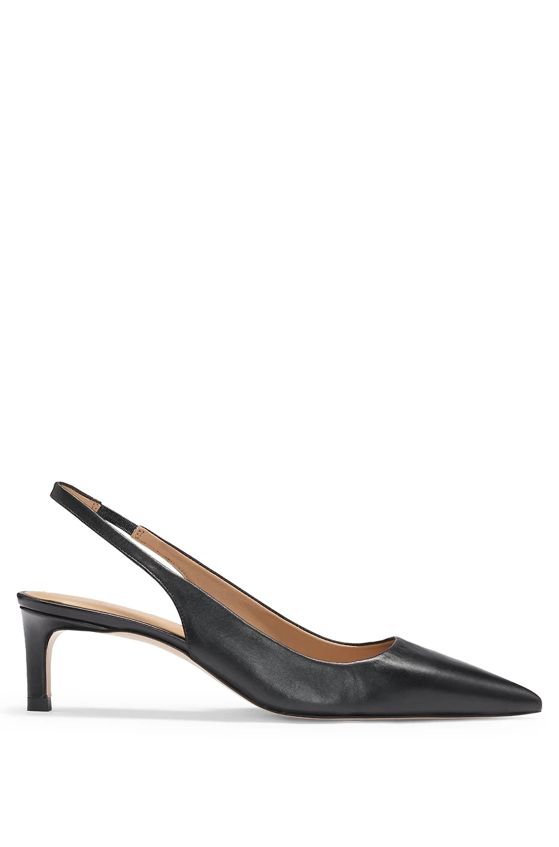 Slingback pumps nappa leather