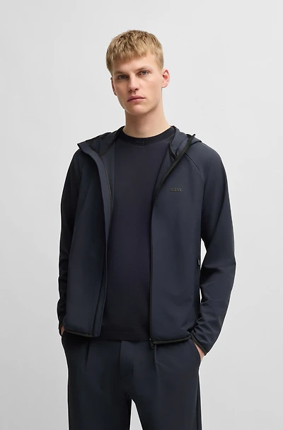 Water-repellent jacket with four-way stretch