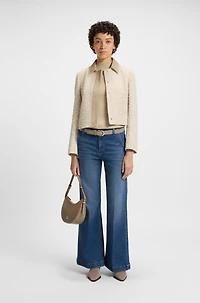 Regular-fit jeans mid-blue Italian stretch denim