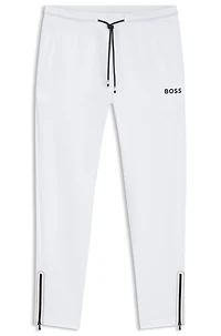Active stretch-gabardine tracksuit bottoms with thermoregulating technology
