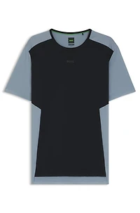 Active mesh-jersey T-shirt with decorative reflective details